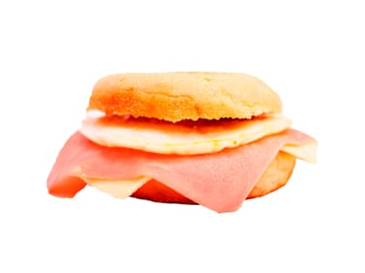 English Muffin Jamón y Queso