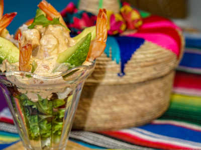 Coctel de Langostinos con Salsa