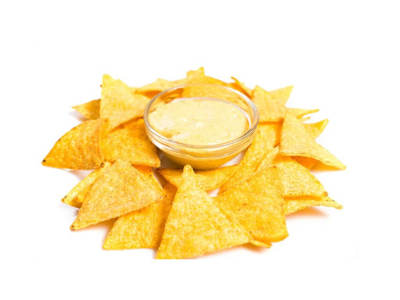 Nachos Rellenos de Queso Cheddar