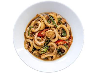 Calamares con Verduras