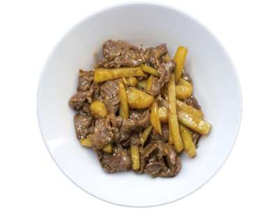 Ternera con Patatas Fritas