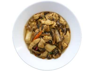 Pollo con Bambú y Setas