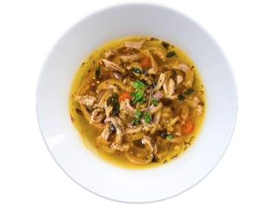 Sopa de Pollo con Champiñones