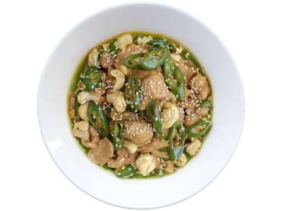 Pollo con Pimientos Verdes