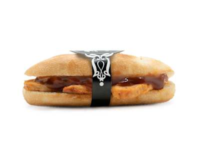 6. Pollo kebab y salsa BBQ
