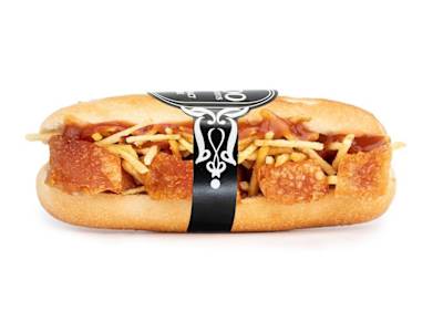 25. Torreznos, patatas paja y salsa brava