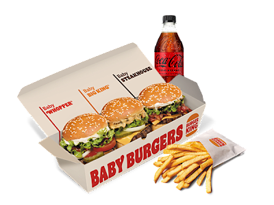 Menú baby burgers