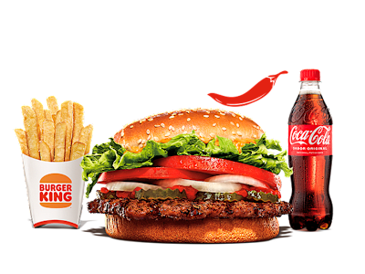 Menú Spicy Whopper® (1 carne) Grande