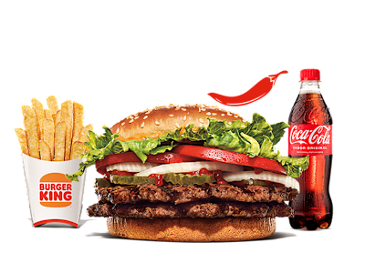Menú Spicy Whopper® (2 carnes)