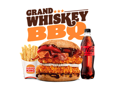 Menú Grand Whiskey BBQ  Grande (2 Pollos)