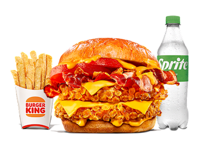 Menú Duo Bacon Cheddar - Doble Crispy Grande