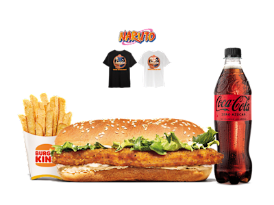 Menú Long Chicken + Camiseta Naruto
