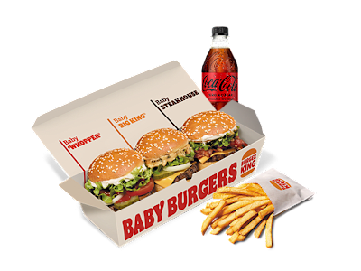 Menú Baby burgers
