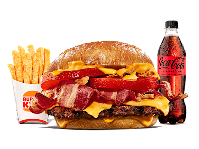 Menú Duo Bacon Cheddar (1 Carne) Grande