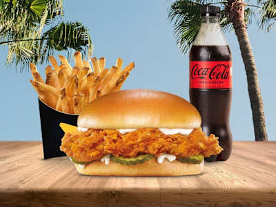 Menú Chicken Crispy Sándwich Burger