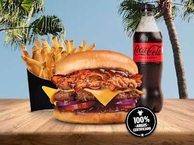 Menú Texas Bacon Gran Angus Burger