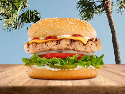 Famous Grilled Chicken Burger