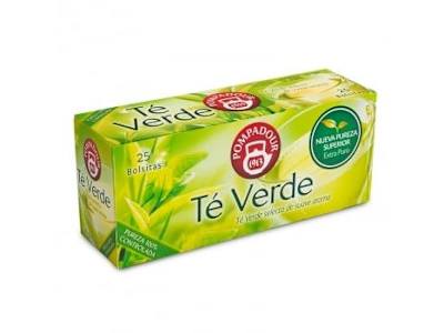 Té verde en bolsitas Pompadour 25 ud.