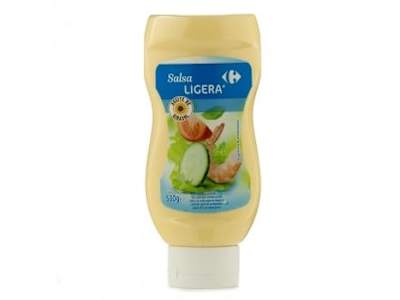 Salsa ligera con aceite de girasol Carrefour 500 ml.