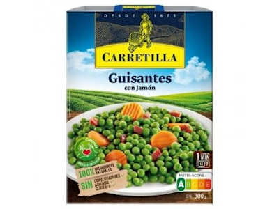 Guisantes con jamón Carretilla sin gluten 300 g.