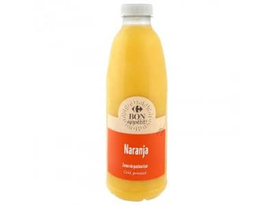 Zumo de naranja Carrefour botella 1 l.