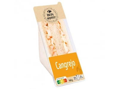Sándwich cangrejo Carrefour 140 g.