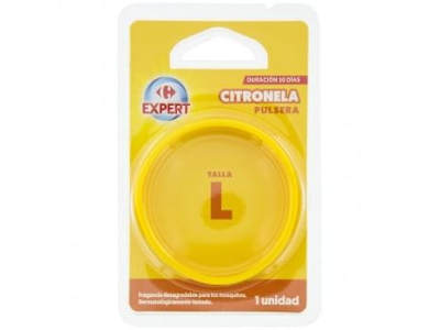Pulsera antimosquitos citronela talla L Carrefour Expert 1 ud.