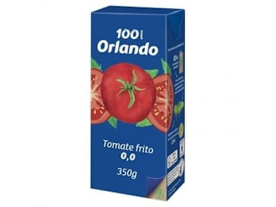 Tomate frito Orlando sin sal ni azúcar añadido brik 350 g.