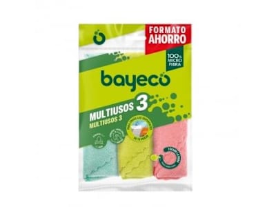 Set 3 Bayetas Multiusos Microfibra BAYECO