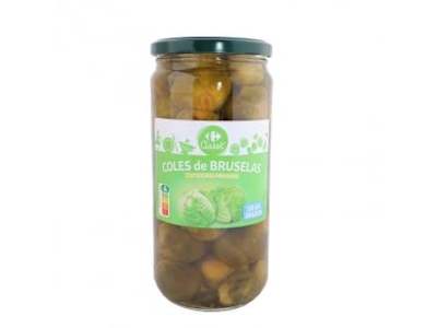 Coles de bruselas Classic Carrefour sin sal añadida 400 g.