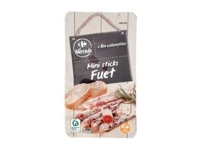 Mini fuet Carrefour El Mercado sin gluten 50 g