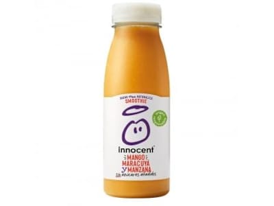 Smoothie de mango y maracuyá Innocent sin azúcares añadidos botella 25 cl.