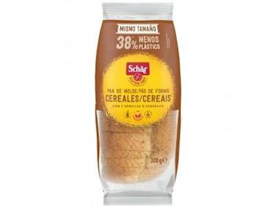 Pan de molde con cereales Schär sin gluten y sin lactosa 300 g.