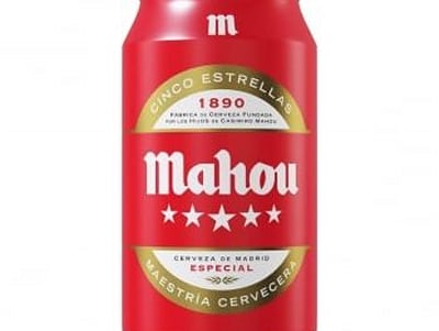 Cerveza Mahou 5 Estrellas especial lata 33 cl.