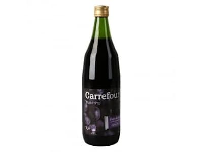Mosto Carrefour tinto botella 1 l.