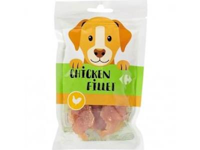 Snack de pollo para perro Carrefour 80 g.