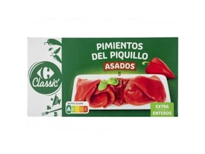 Pimientos del Piquillo enteros extra Classic Carrefour 150 g.