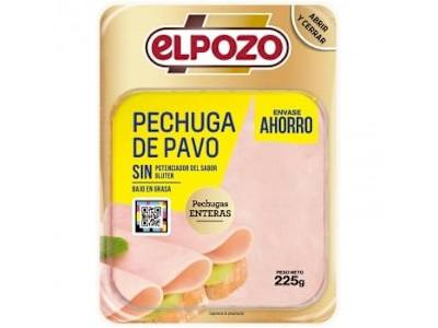 Pechuga de pavo en lonchas El Pozo sin gluten 225 g