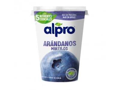 Preparado de soja de arándanos Alpro sin gluten y sin lactosa 400 g.