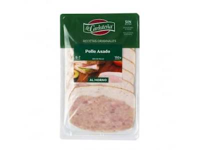 Pollo asado al horno relleno en lonchas La Carloteña sin gluten 150 g