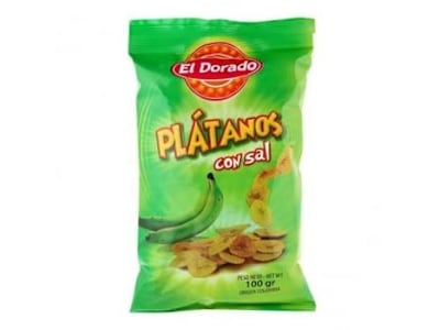 Snack de plátano con sal El Dorado 100 g.
