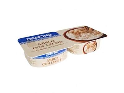 Arroz con leche Danone pack de 2 unidades de 130 g.