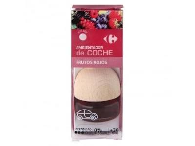 Ambientador para coche olor frutos rojos Carrefour 1 ud.