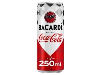 Ron Bacardí con Coca Cola lata 25 cl.