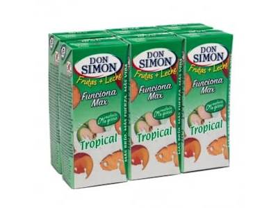 Zumo tropical Don Simon pack de 6 briks de 20 cl.
