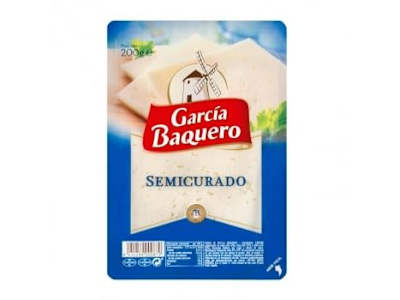 Queso semicurado en lonchas mezcla García Baquero 200 g.