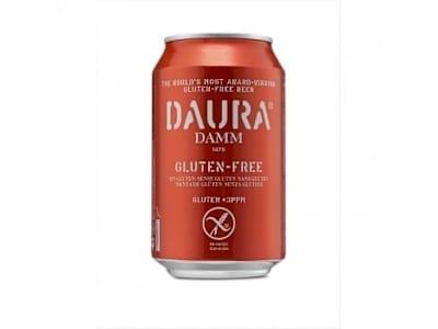 Cerveza Daura sin gluten lata 33 cl.