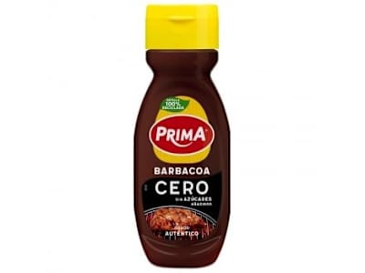 Salsa barbacoa Cero Prima sin gluten y sin azúcar añadido envase 265 g.