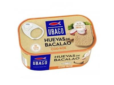 Huevas de bacalao Ubago sin gluten 200 g.