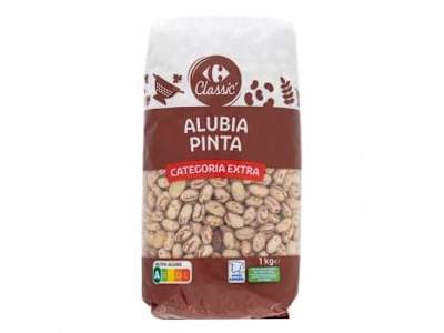 Alubia pinta categoría extra Classic Carrefour 1 kg.